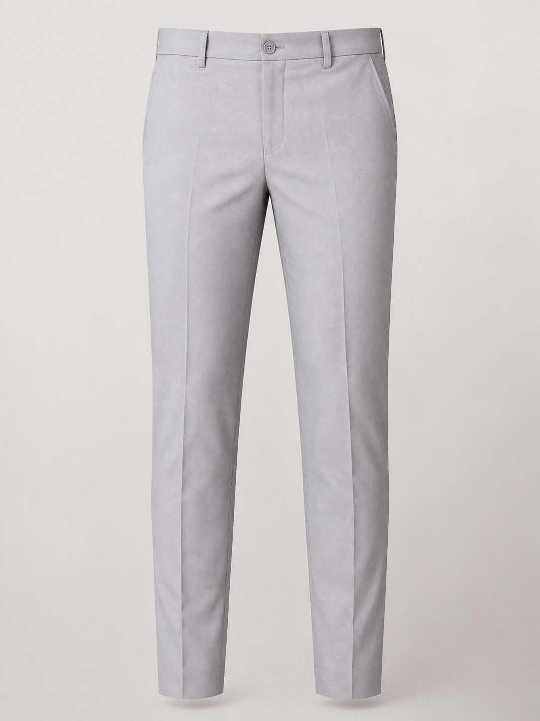 Patloon Jack Williams Ash Grey Lycra blend regular fit pants full view