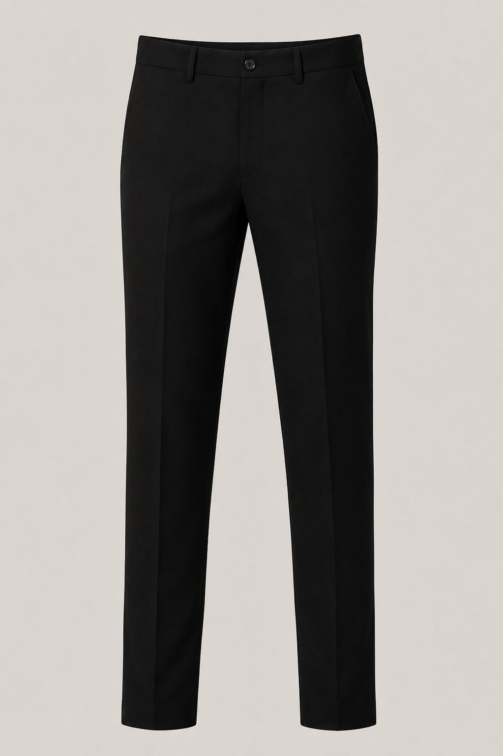 Patloon Jack Williams Jet Black Lycra blend regular fit pants full view