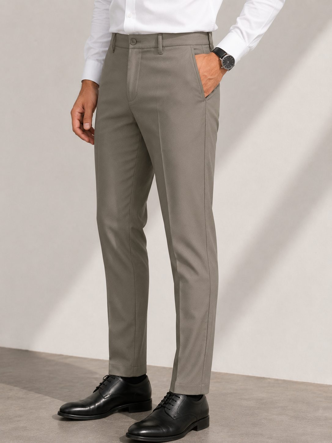 Patloon Ventures Mute Green regular pants pocket