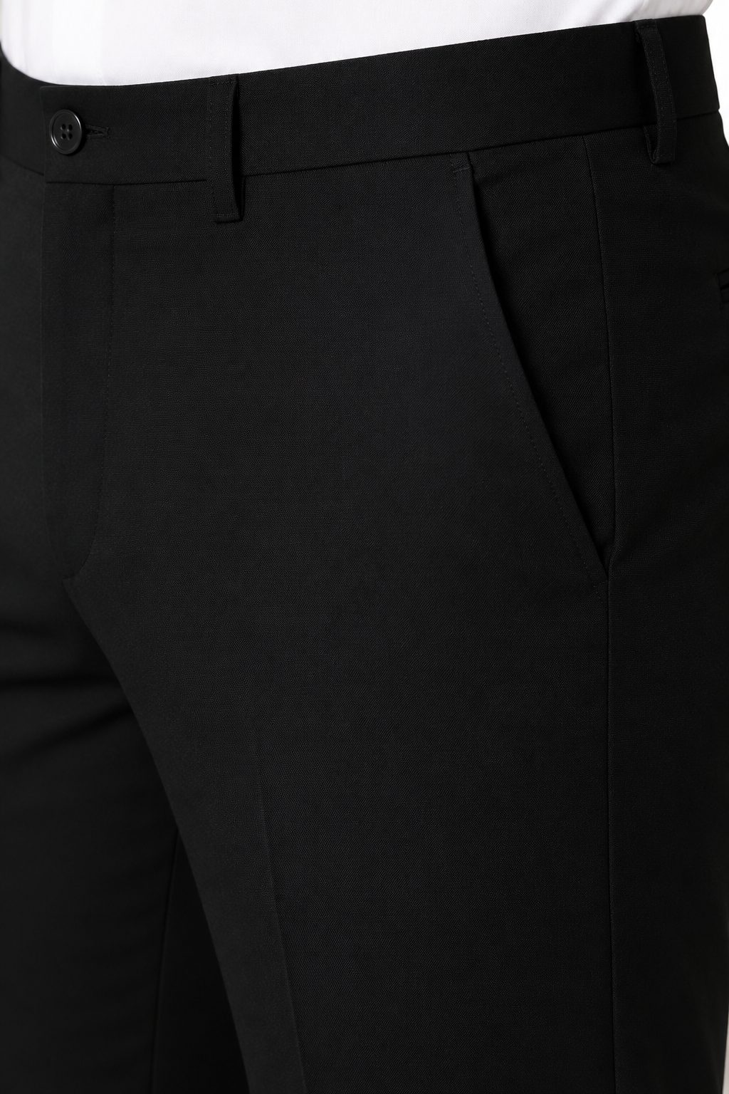 Patloon Ventures Iconic Black regular pants pocket detail