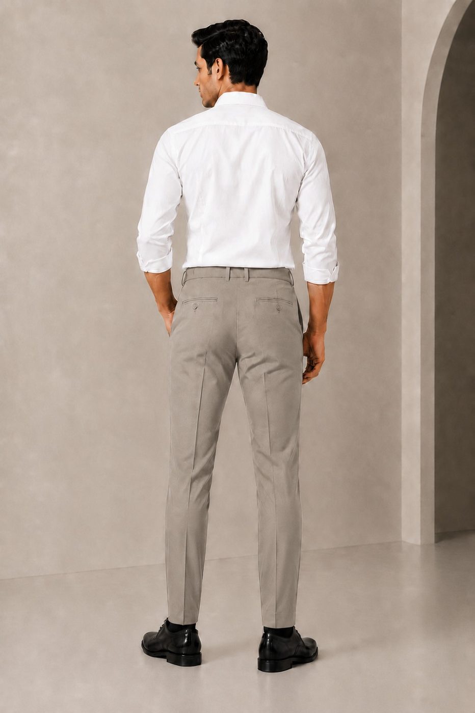 Patloon Jack Williams Stone cotton blend slim fit pants