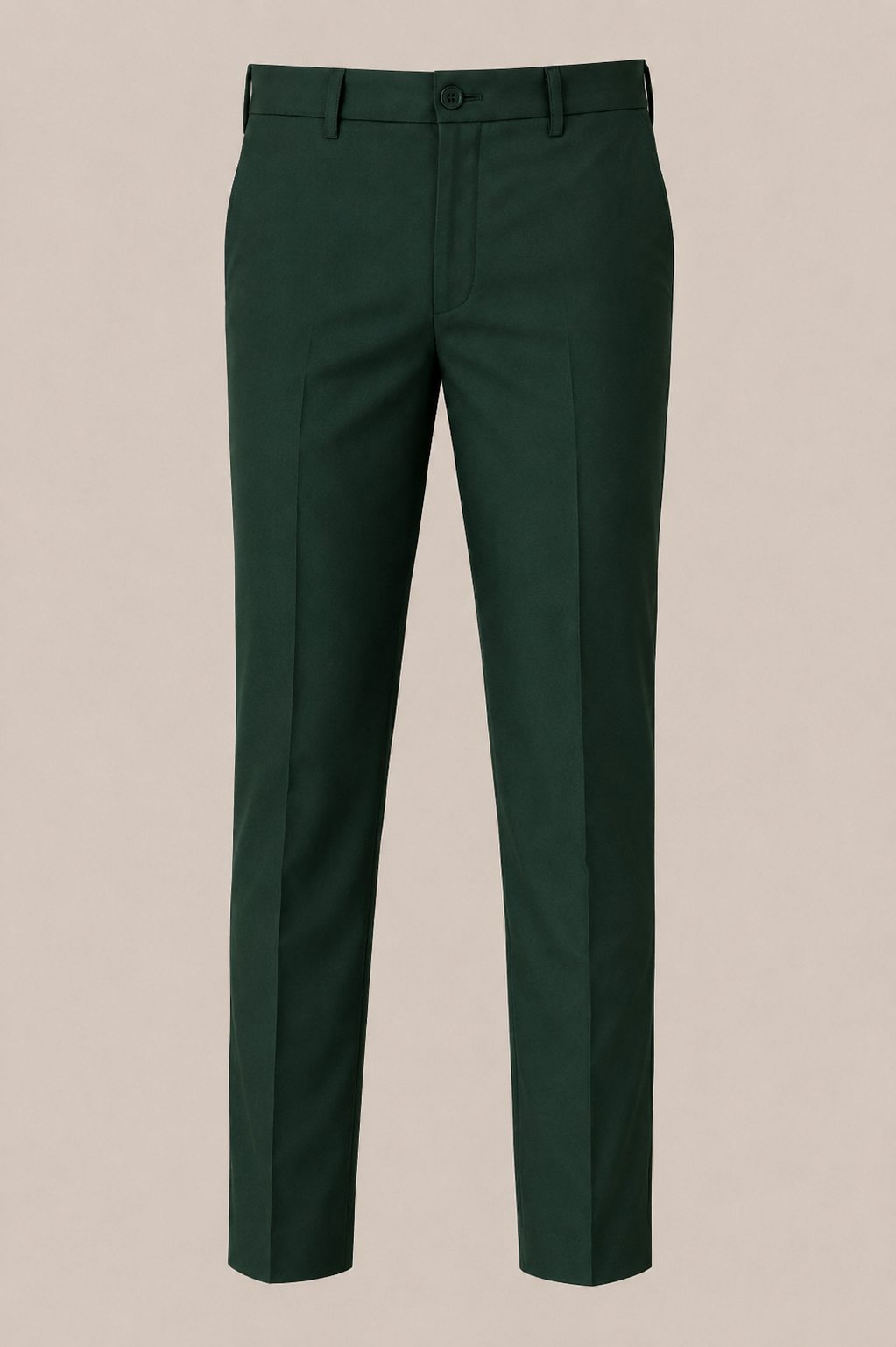 Patloon Jack Williams Deep Green Lycra blend regular fit pants full view