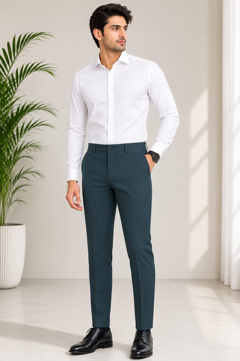 Patloon Ventures Forest Green regular pants