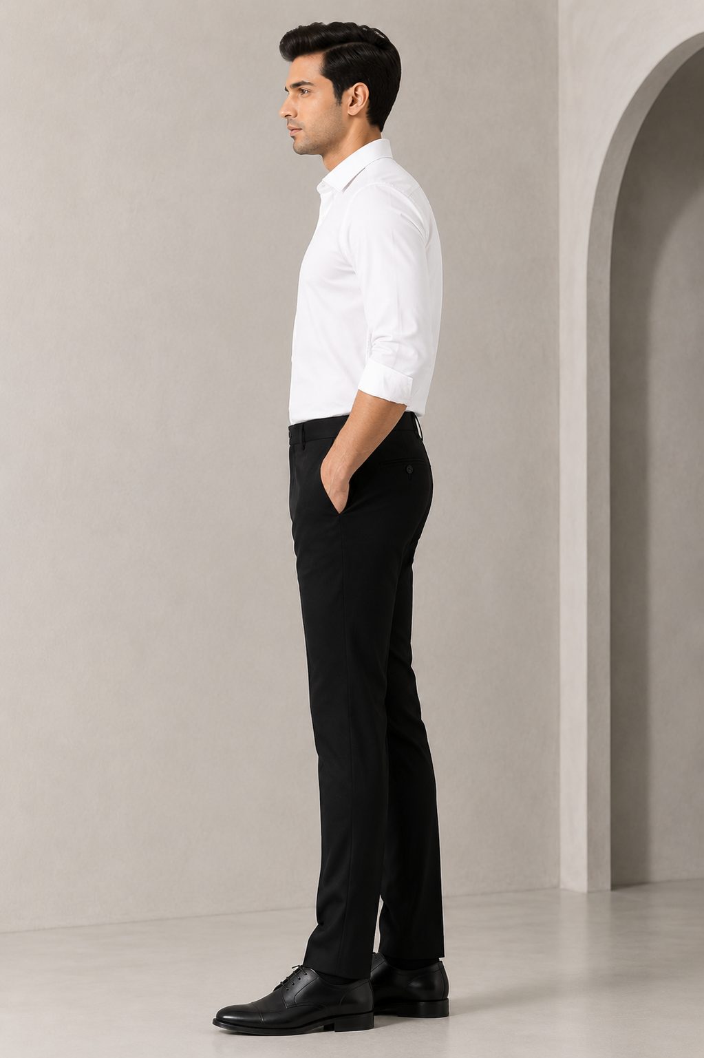 Patloon Ventures Iconic Black regular pants side