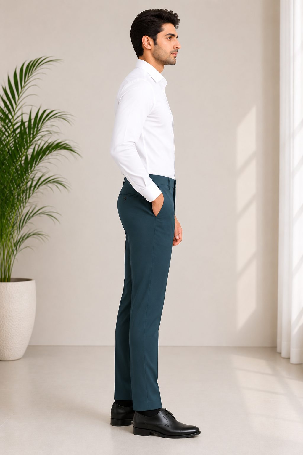 Patloon Ventures Forest Green regular pants side