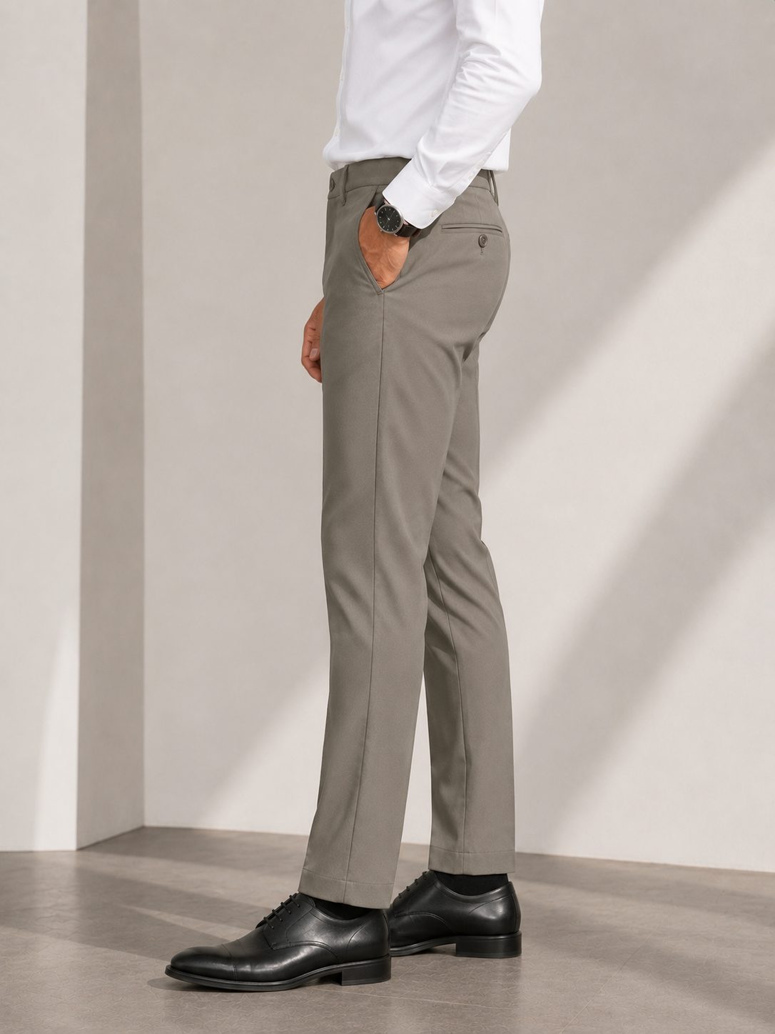 Patloon Ventures Mute Green regular pants side