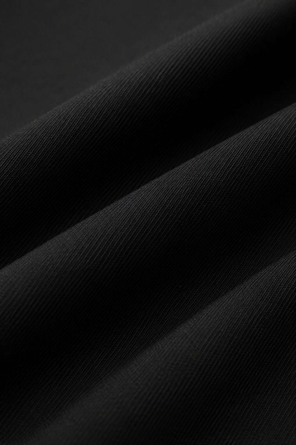 Patloon Jack Williams Jet Black Lycra blend regular fit pants fabric