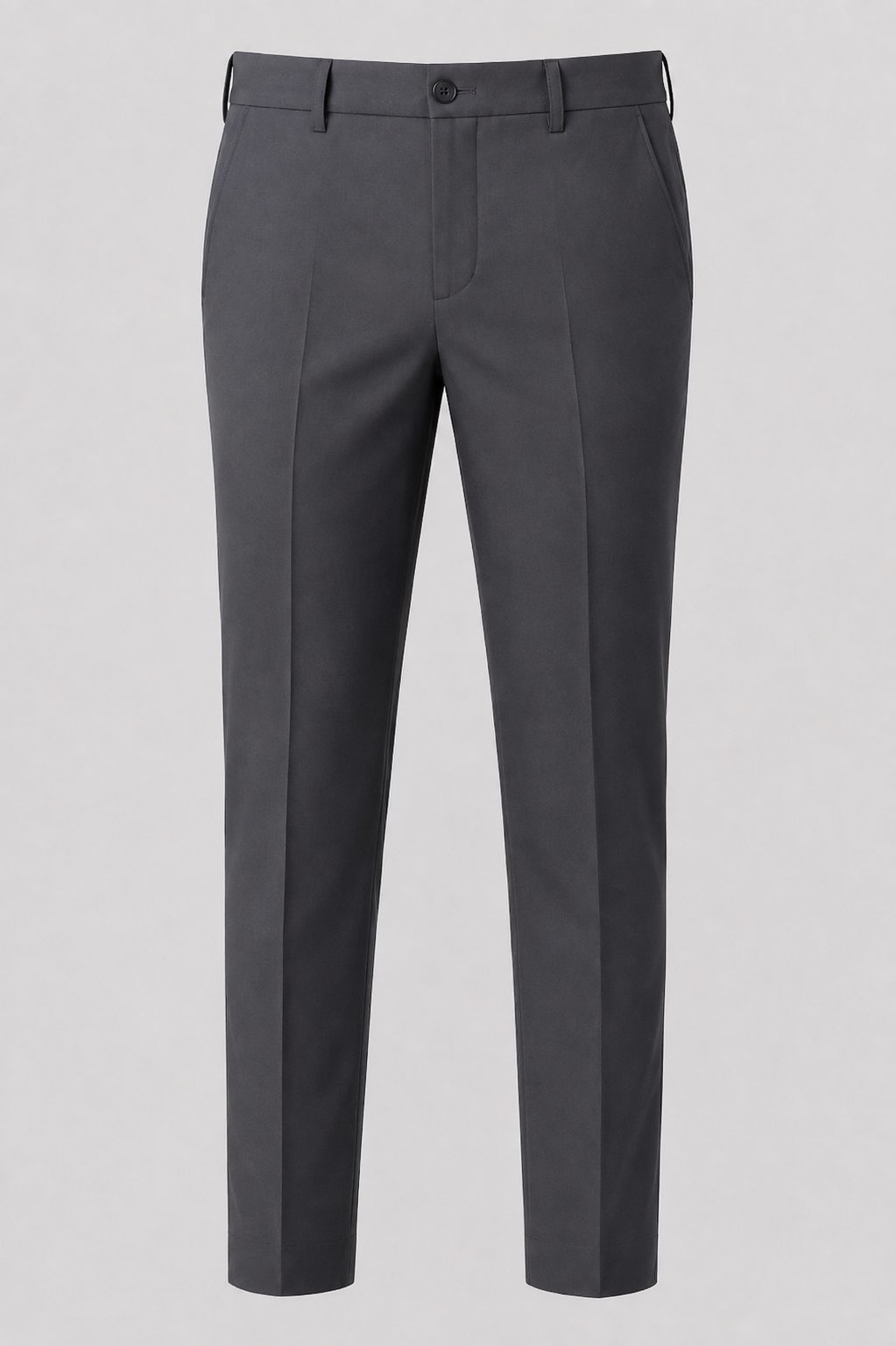 Patloon Jack Williams Smoke Grey Lycra blend regular fit pants full view