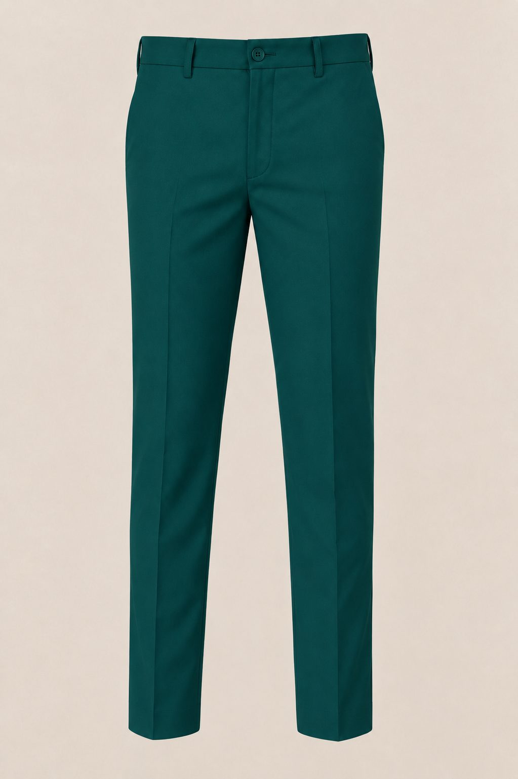 Patloon Jack Williams Pine Green Lycra blend regular fit pants full view