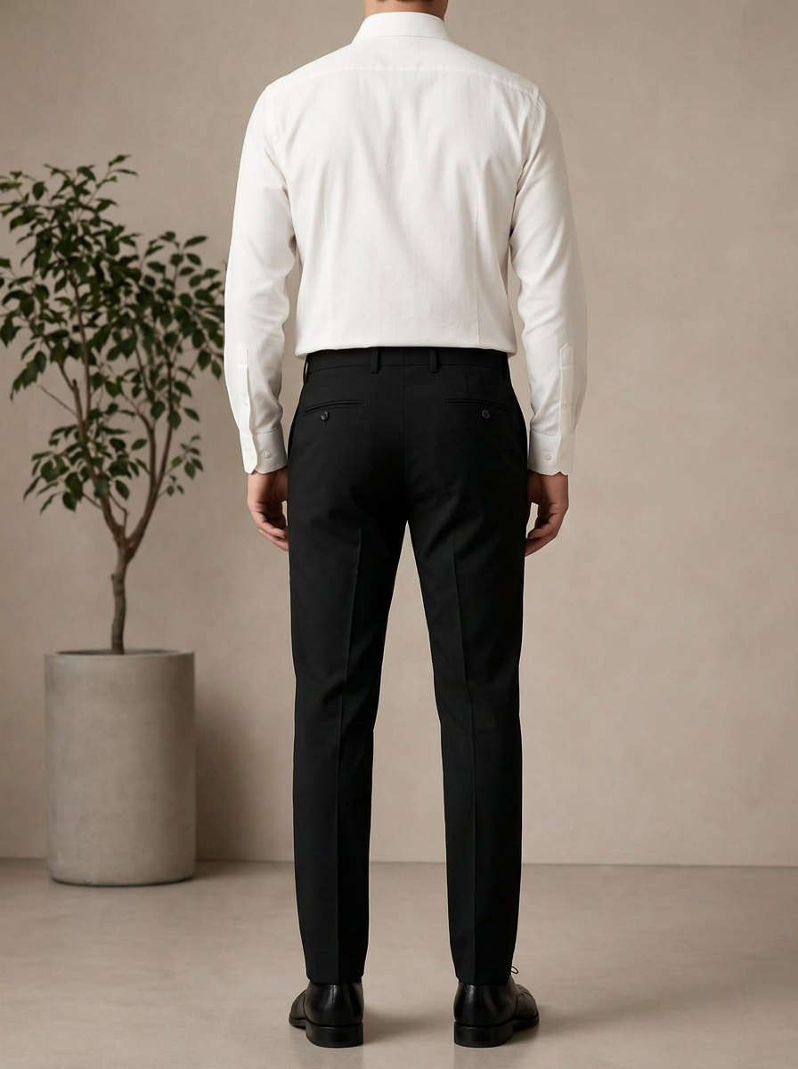 Patloon Ventures Iconic Black regular pants back