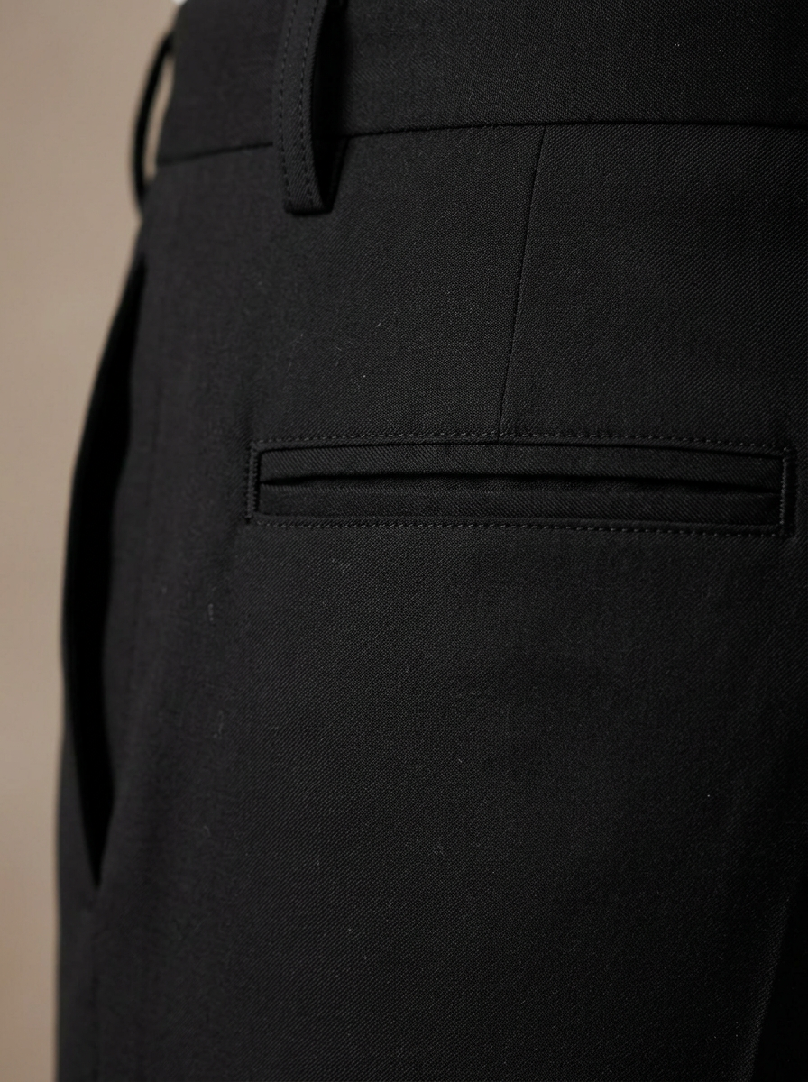 Patloon Ventures Iconic Black regular pants pocket