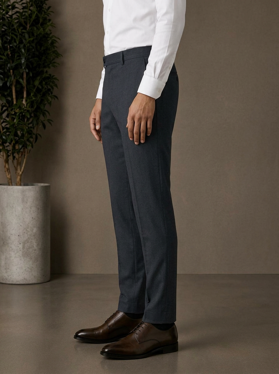 Patloon Ventures Charcoal Grey regular pants side