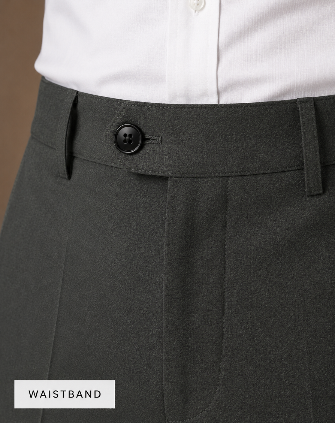 Patloon Ventures Hunter Green regular pants waistband