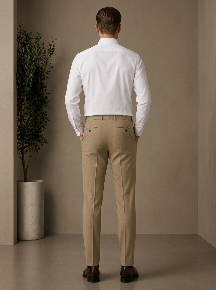 Patloon Ventures Khaki regular pants back