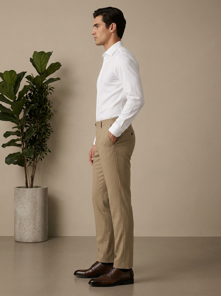 Patloon Ventures Khaki regular pants side