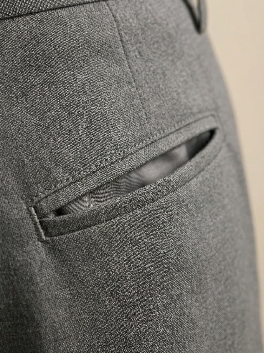 Patloon Ventures Medium Grey regular pants pocket