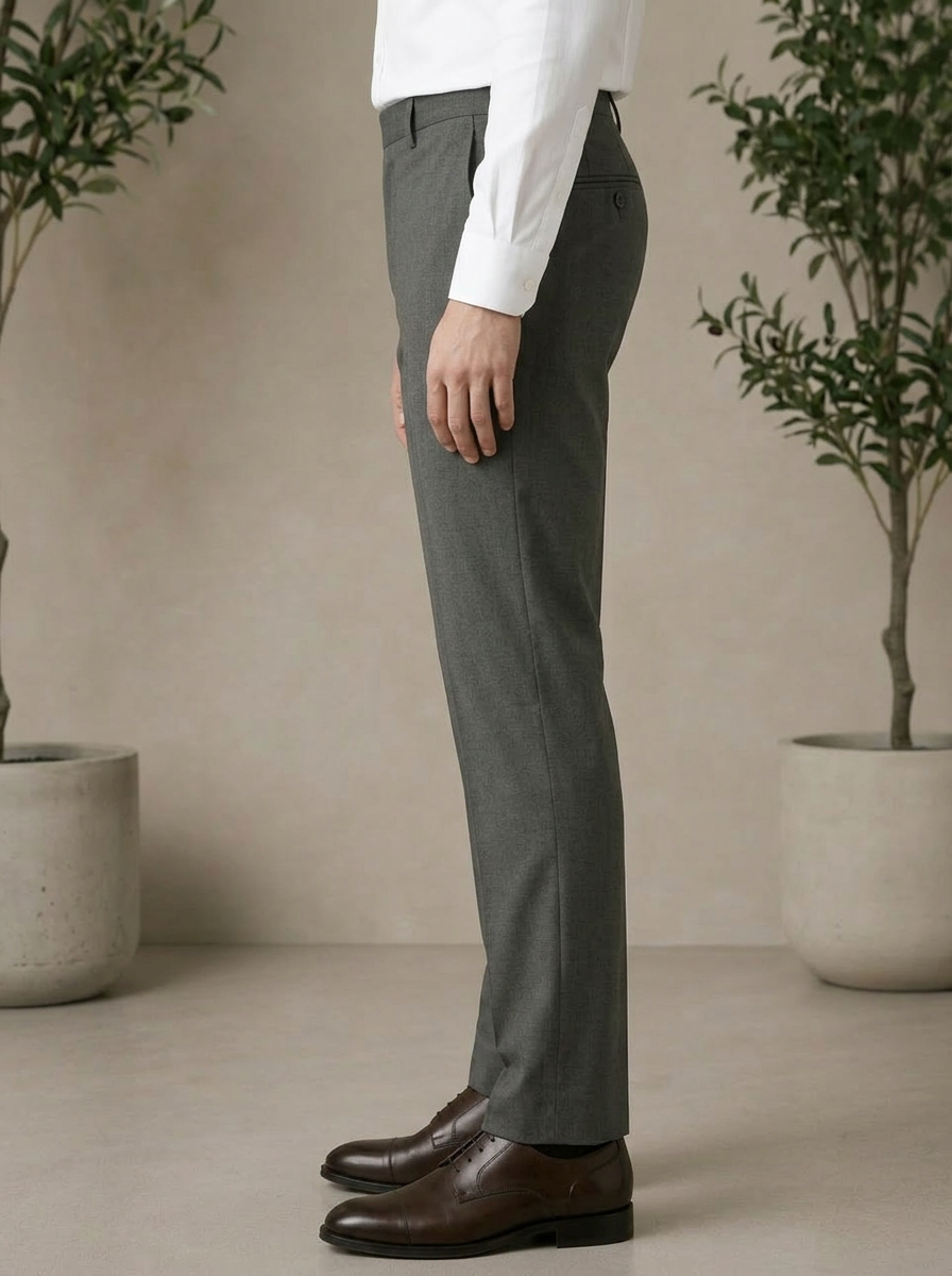 Patloon Ventures Medium Grey regular pants side